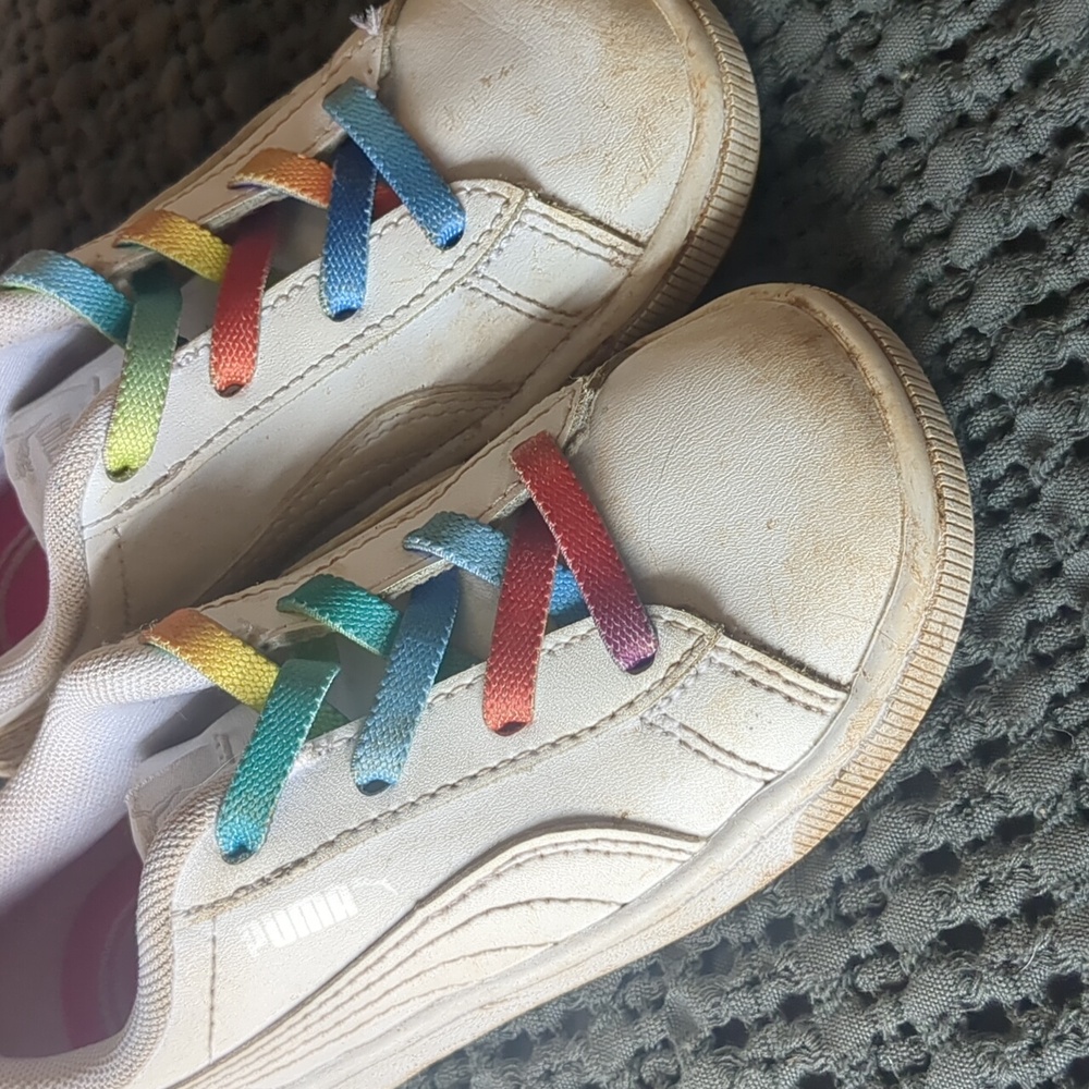 Puma toddler size 9c slip on tennis shoes - bundle